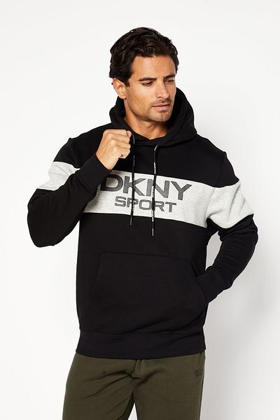 DKNY Sport Men Sportswear Fit Long Sleeve Outdoor Sweatshirt, Black