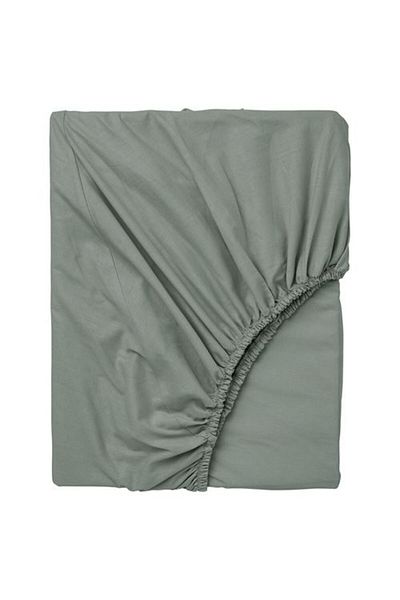 IKEA - Dvala, Fitted Sheet, Gray-Green, 160X200 cm