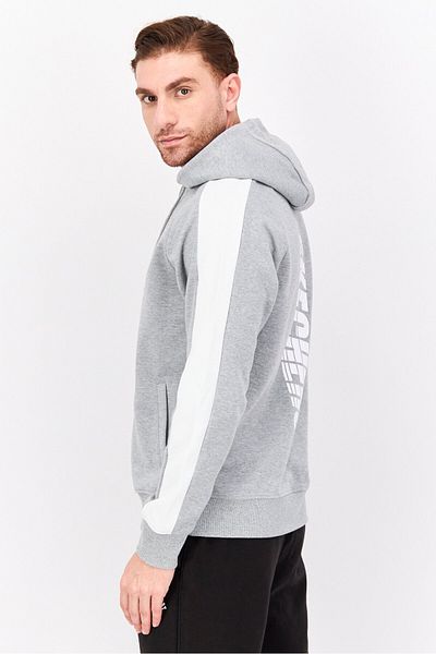 SKECHERS Men Sportswear Fit Long Sleeve Outdoor Hooded Jacket, Grey