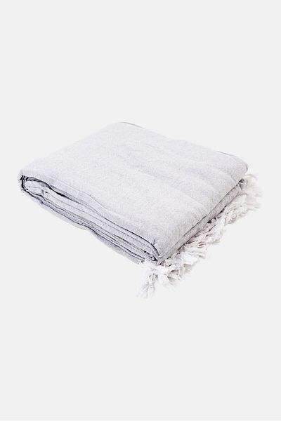 Muy Mucho Cotton Multipurpose Plaid 180 X 240 Cm, Grey