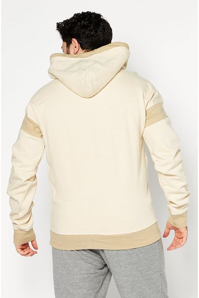 Sovereign Code Men Hooded Long Sleeve Micro Stripes Sweatshirt, Pale Olive