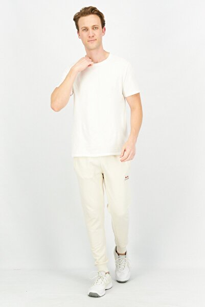 Le tigre Men Regular Fit Solid Jogger Pants, Cream