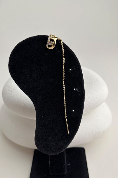 Modex Chain Dangle Jewelled Cartilage Earrings