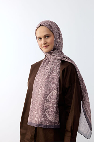 cs camellia scarf Allica Desen Şal - Gül Kurusu