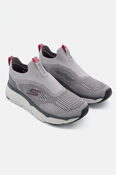SKECHERS حذاء رياضي رجالي Max Cushioning Elite سهل الارتداء، باللون الرمادي