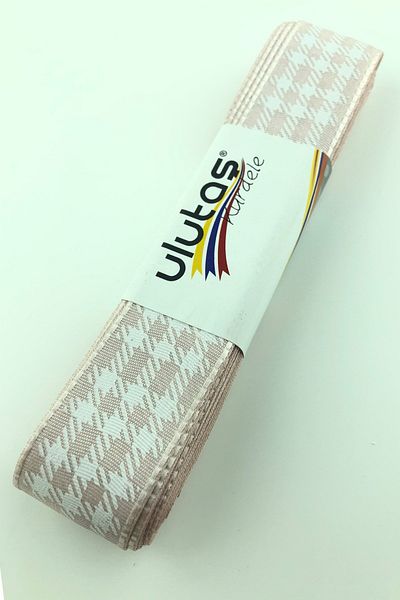Hayalperest boncuk Powder Foil Printed Taffeta Ribbon 2.5 Cm