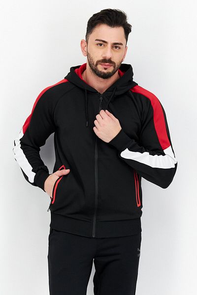 Cultura New York Men Sportswear Fit Long Sleeve Outdoor Sweatshirts, Red