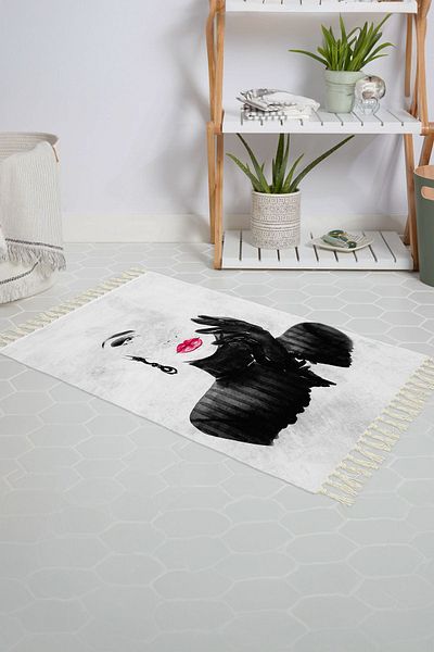 Zethome Ψηφιακό εμπριμέ χαλάκι μπάνιου 50x80 Πολυεστερικό αντιολισθητικό διαβατήριο ντους