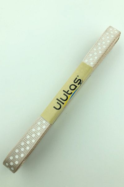 Hayalperest boncuk Πουά Grosgrain κορδέλα πλάτους 1 εκ. σε πούδρα