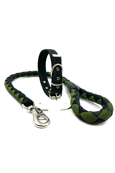 Tasma Market Medium Breed Dog Walking and Neck Collar Set
