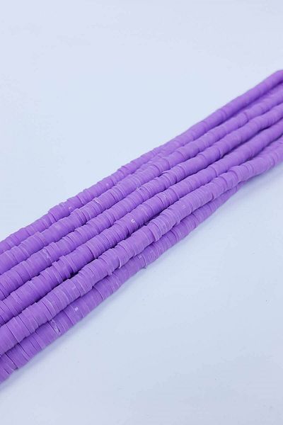 Hayalperest boncuk Purple Color 6 Mm Fimo Bead