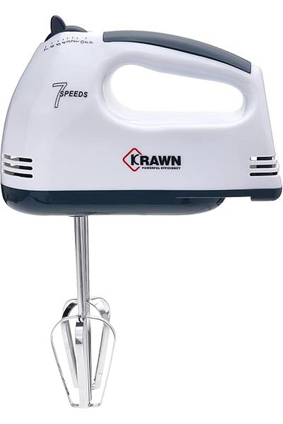 KRAWN خلاط يدوي 7 سرعات 120 وات KW-49001 أبيض