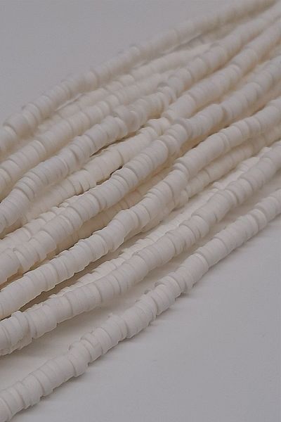 Hayalperest boncuk Cream Fimo Dough Bead 4mm