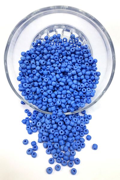 Hayalperest boncuk Matte Blue Sand Beads 4 mm 50 Gr