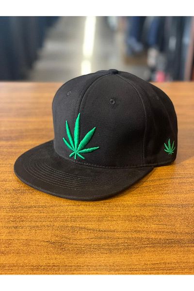 Lost Marivana Embroidered Black Unisex Hiphop Snapback Rapper Basket Cap Hat