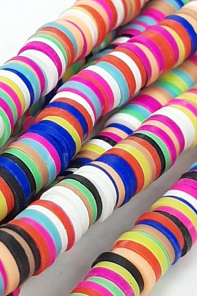 Hayalperest boncuk Multicolored Fimo Dough Bead 6 Mm