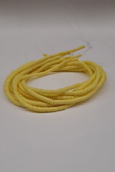 Hayalperest boncuk Yellow Fimo Dough Bead 4mm