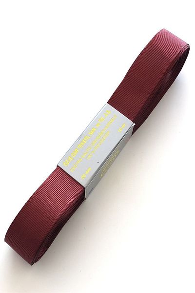 Hayalperest boncuk Panglică Grosgrain Roșu Claret 2 Cm 10 Mt