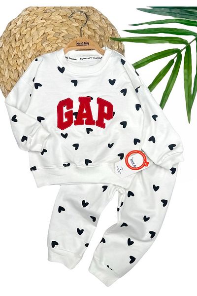 Murat Baby طقم علوي من القطن على شكل قلب GP للفتيات