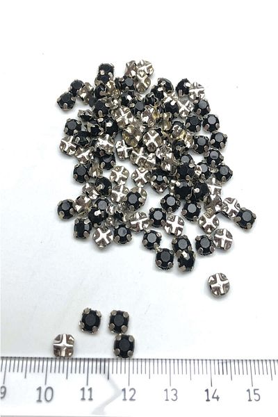 Hayalperest boncuk Black Small Case Planted Stone 25 Pieces