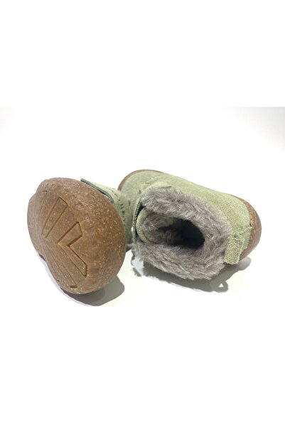 Merli&Rose Stride Plush Suede First Step Boots |   Avocado