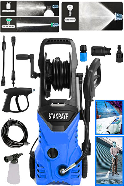 stanrayf Alman 200 Bar Max Suğutmalı Bakır Sargılı Yüksek Basınçlı Bahçe Oto Havuz Yıkama Makinesi