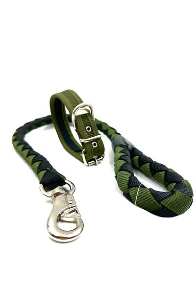 Tasma Market Medium Breed Dog Walking and Neck Collar Set