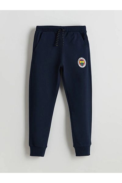 LC Waikiki LCW Kids Navy Blue Hooded Boys αθλητική φόρμα