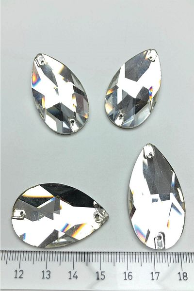 Hayalperest boncuk Transparent Large Drop Stitching Crystal Sworovski Beads 5 Pieces