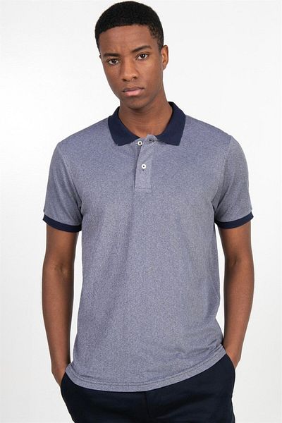 Tudors Ανδρικό T-Slim Fit Slim Fit 100% βαμβακερό απλό πικέ μπλουζάκι με γιακά πόλο