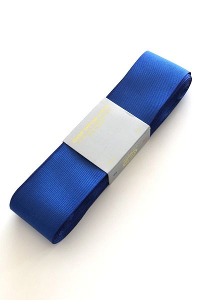 Hayalperest boncuk Panglică Grosgrain Albastră Saks 4 Cm 10 Mt