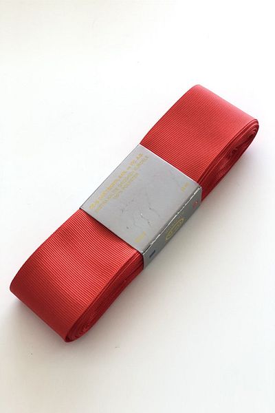 Hayalperest boncuk Panglică Grosgrain Roșie 4 Cm 10 Mt