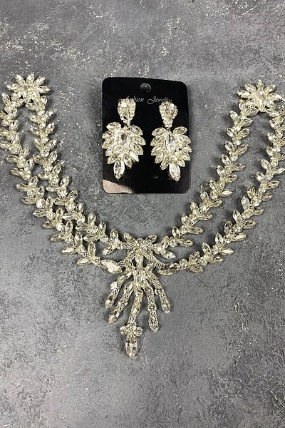 Hayalperest boncuk Set de accesorii și cercei pentru păr Henna de mireasă Sultan Silver