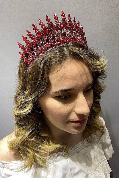 Hayalperest boncuk Red Henna Model Bridal Henna Crown