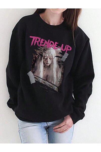 donamod Pulover pentru umeri cu litere și figuri din seria Coke