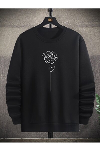 donamod سويت شيرت برقبة دائرية وطبعة زهور من سلسلة Coko