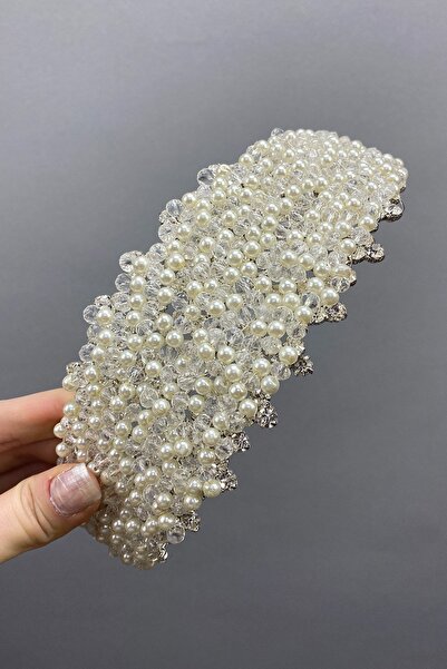 Hayalperest boncuk Accesoriu de mireasă pentru păr cu perle și pietre