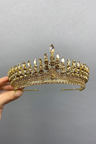 Hayalperest boncuk Νυφικό στέμμα χρώματος μελιού Anteras Henna