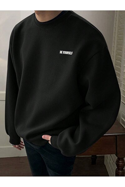 donamod Coko серия Manfinity Hypemode Letter Patched Drop Shoulder Sweatshirt