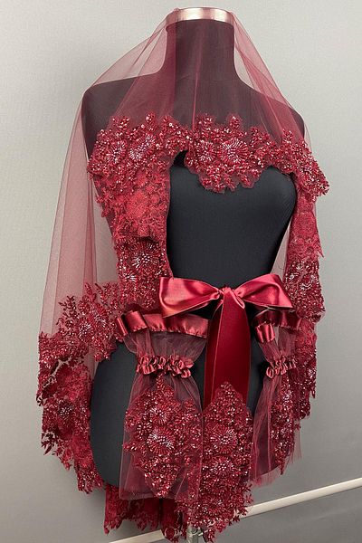 Hayalperest boncuk Vip Model Bridal Henna Veil Face Cover