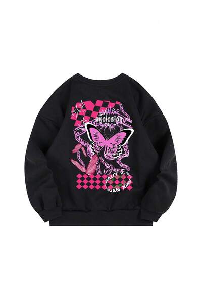 donamod Hanorac cu căptușeală termică Butterfly & Letter din seria Coke