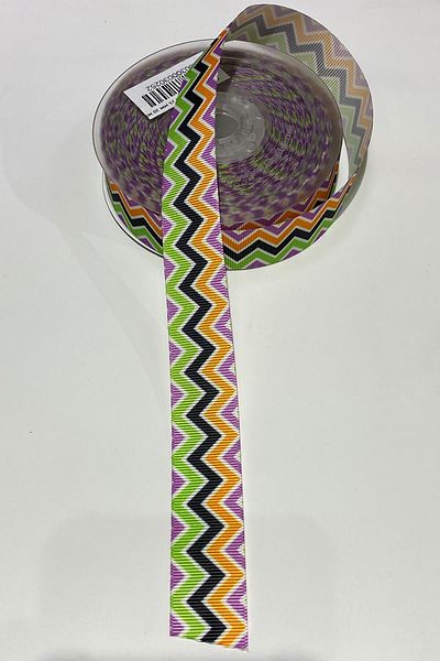 Hayalperest boncuk Κορδέλα Grosgrain με ριγέ μοτίβο 1 Mt 2,5 cm Πολύχρωμη