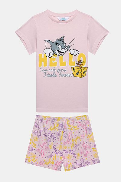 Penti Girl's Tom&Jerry Multicolored Pajama Set