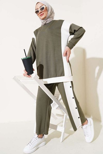 VOLT CLOTHİNG Dámský dvojitý oblek Loyşa Stripe