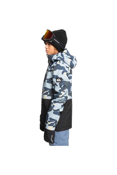 Quiksilver Mission Printed Block 4-16 Years Ski/Snowboard Coat-Eqbtj03196