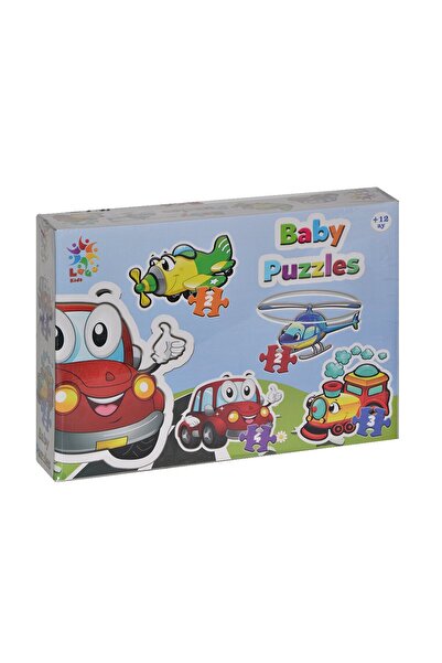 Nilly Toys Lcbyb003 ألغاز أطفال لاكو - مركبات / 2+2+3+4 قطعة لغز / عمر +1