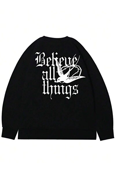 donamod Hanorac cu grafică cu litere din seria Coko