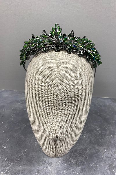 Hayalperest boncuk Coroana de mireasa Henna cu margele cu cristale Lena verde