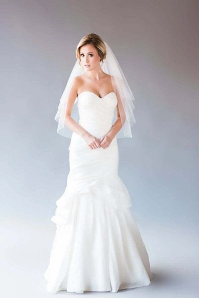 Hayalperest boncuk Bridal Special Design Wedding Veil 2 Layers