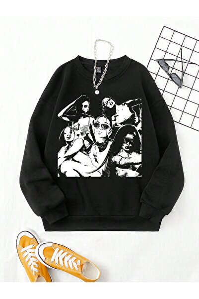 donamod Hanorac din seria Coke Qutie Figure Graphic Drop Shoulder